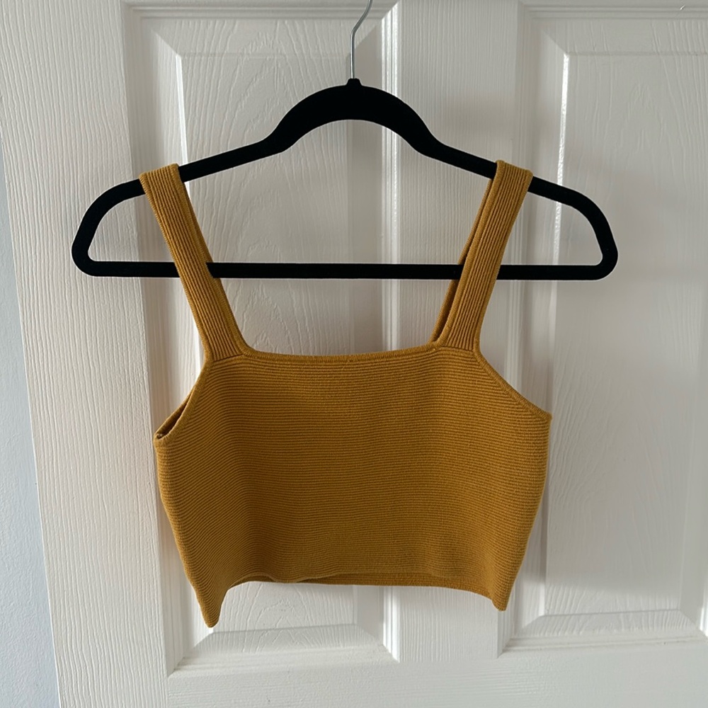Gold bandage crop top